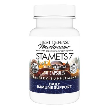 Host Defense Stamets 77 Species Blend  Mushroom Supplement for Immune Support  Includes Royal Sun Blazei Cordyceps Reishi Maitake Lions Mane Chaga  Mesima  30 Capsules 15 Servings