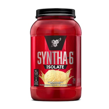 BSN SYNTHA6 Isolate Protein Powder Vanilla Protein Powder with Whey Protein Isolate Milk Protein Isolate Flavor Vanilla Ice Cream 24 Servings