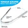 Tongue Scrapers  Pack of 2  Stainless Steel Tongue Cleaners Brush for Help Getting Rid of Bad Breath  Bacteria  Food Scraper to Keeps Mouth  Teeth Healthy and Clean  Essential Dental Hygiene Kit