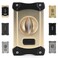 Cigar Cutter Stainless Steel VCut Cigar Cutter with Buildin Cigar Puncher Attractive Gift Box Black  Gold