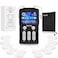 TENS Unit Machine FSA or HSA Eligible Dual Channel EMS Muscle Stimulator with 25 Modes 50 Intensities for Full Body Massage Therapy Rechargeable Muscle Massager with 10 Electrodes Pads