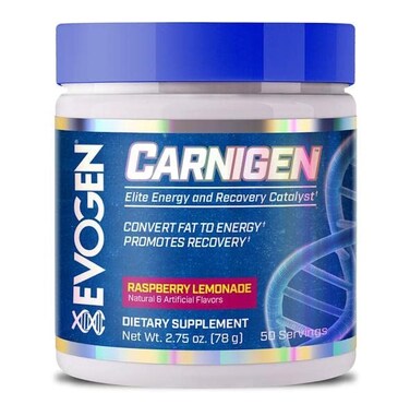 EvogenCarnigen Raspberry Lemonade  Carnitine Thermogenic Powder Carnitine Tartrate Acetyllcarnitine Carnitine Fumarate Bioperine 50 Servings