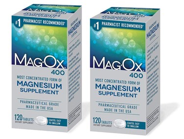 MagOx 400 Magnesium Mineral Dietary Supplement Tablets 483 mg Magnesium Oxide Pharmaceutical Grade 120 Count Pack of 2