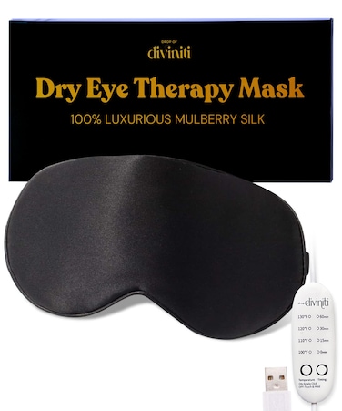 Heated Eye Mask for Dry Eye Relief  Stye Eye Treatment Warming Eye Mask for Dry Eyes Mask Warm Compress for Eyes Sinus Mask Heated Eye Patch  Dry Eye Mask with Moist Heat Electric Warming  Black
