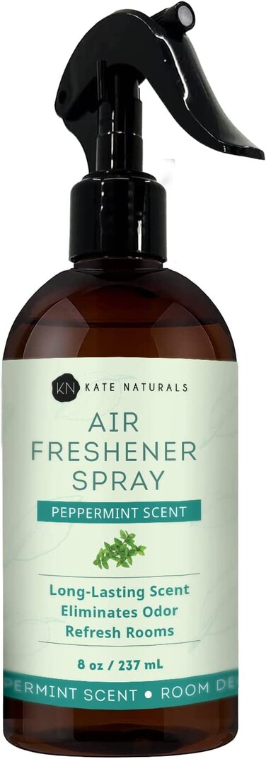 Kate NaturalsPeppermint Air Freshener Spray for Room  Car with Natural Mint Peppermint Spray for Bathroom  Linen 8 fl oz Non Toxic