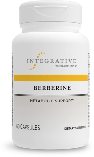 Integrative Therapeutics Berberine  10001500 mg Daily  Berberine HCL Supplement for Metabolic Support  GlutenFree  Vegan Supplements for Men  Women  60 Capsules
