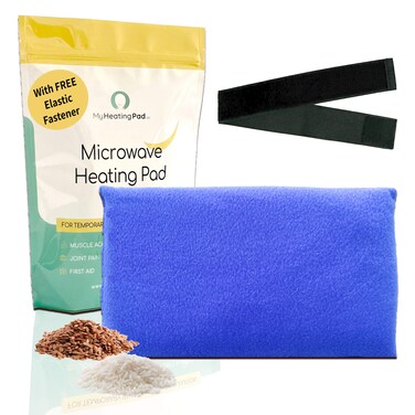 My Heating Pad for Pain Relief  Moist Microwavable Heating Pad for Joints and Muscles Relief  Microwave Hot Pack Heat Pad for Cramps  Calming Chilled or Heated Pad Therapy  1 Pack Blue