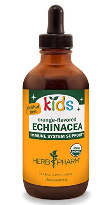 Herb Pharm Kids CertifiedOrganic AlcoholFree Echinacea Glycerite Liquid Extract 4 oz