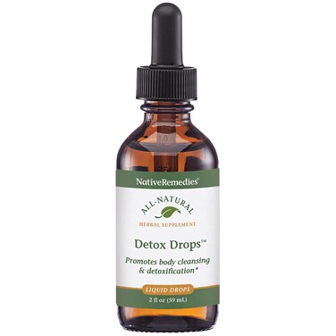 Native RemediesDetox Drops  All Natural Herbal Supplement Promotes Systemic Body Cleansing Toxin Release and Liver Function and Detoxification  59 mL