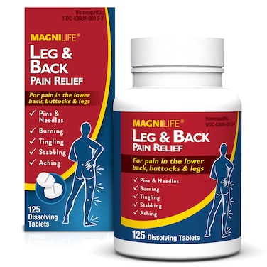 MagniLifeLeg  Back Pain Relief FastActing Pain Relief  125 Tablets