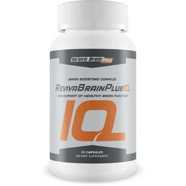 Reviva Brain Plus IQ  Support Healthy Brain Function  Brain Boosting Complex Ultra Blend Formulated with AlphaGPC Vitamin B6 Niacin LTheanine Huperzine A and More
