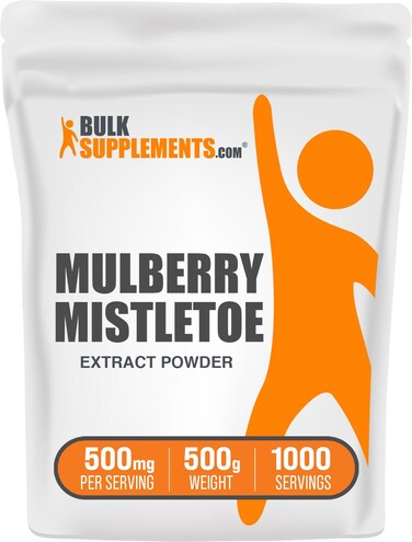 BulkSupplementscom Mulberry Mistletoe Extract  Sang Ji Sheng Taxillus Chinensis Mulberry Mistletoe Powder  Herbal Supplement Gluten Free  500mg per Serving 500g 11 lbs Pack of 1