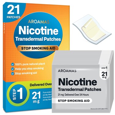 Nicotine Patches to Help Quit Smoking Stop Smoking  Delivered Over 24 Hours Nicotine Transdermal System to Stop Smoking Aids That Work Stop Smoking 21mg Step 1