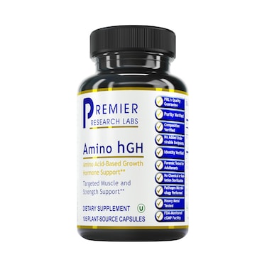 Premier Research Labs Amino HGH  HGH Supplements for Men HGH Supplements for Women Amino Acids LArginine LLysine HGH Enhancer Support Human Growth Hormone and Muscle Growth  105 Capsules