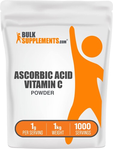 BulkSupplementscom Ascorbic Acid Powder  Vitamin C Supplement Ascorbic Acid Food Grade  Powdered Vitamin C Immune Support  Gluten Free 1g per Serving 1kg 22 lbs Pack of 1