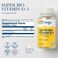 Solaray Super Bio Vitamin D3 in Coconut Oil D3 Vitamin 5000 IU Bone Health and Immune Support Supplement Lab Verified Made Wtihout Soy 120 Softgels 120 Servings