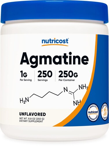Nutricost Pure Agmatine Sulfate Powder  250 Grams