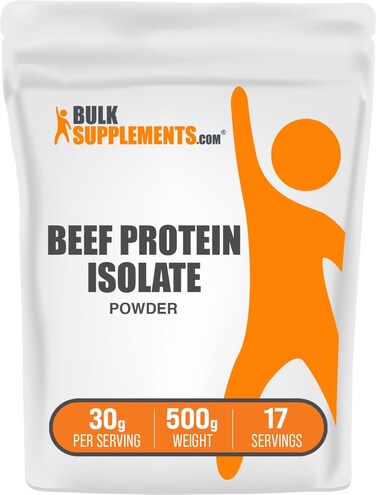 BulkSupplementscom Beef Protein Isolate Powder  Lactose Free Protein Powder Beef Protein Powder  Unflavored  Gluten Free 30g per Serving 500g 11 lbs Pack of 1