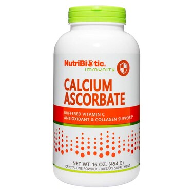 NutriBiotic  Calcium Ascorbate Vitamin C Powder 16 Oz  Essential Antioxidant  Collagen Supplement Buffered with Calcium  NonAcidic  Easier on Digestion than Ascorbic Acid  Gluten  GMO Free