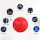 WOVTE Massage Lacrosse Ball for Sore Muscles Shoulders Neck Back Foot Body Deep Tissue Trigger Point Muscle Knots Yoga and Myofascial Release Red