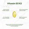 DEAL SUPPLEMENT Vitamin D3 K2 Softgel 250 Count 21 Complex Vitamin D3 5000 IU  Vitamin K2 MK7 Promotes Heart Bone  Teeth Health  Easy to Swallow