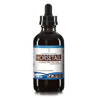Secrets of the TribeHorsetail Tincture AlcoholFree Extract Horsetail Equisetum arvense Dried Herb 4 OZ