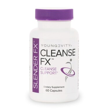 Youngevity Slender Fx Cleanse Fx  Super Colon Cleanse 15 Day  Natural Herb Blend  Flax Seed Cape Aloe Rhubarb Root Triphala Slippery Elm Marshmallow Root  60 Capsules