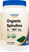 Nutricost Organic Spirulina Powder 2 LB  Pure Certified Organic Spirulina