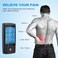 NURSAL Dual Channel Ems Tens Unit 24 Modes Muscle Stimulator for Pain Relief  Muscle Strength with 14 Pads Rechargeable Tens Machine Pulse Massager with Storage PouchPads HolderLanyardCable Ties