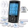 NURSAL Dual Channel Ems Tens Unit 24 Modes Muscle Stimulator for Pain Relief  Muscle Strength with 14 Pads Rechargeable Tens Machine Pulse Massager with Storage PouchPads HolderLanyardCable Ties