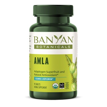 Banyan BotanicalsAmla Amalaki Tablets  Organic Emblica Officinalis  Natural Source of Vitamin C and Antioxidants  Supports Digestion and Cleansing  90 Tablets  Non GMO Sustainably Sourced