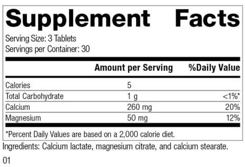 Standard Process Calcium Lactate  Immune Support and Bone Strength  Bone Health and Muscle Supplement with Magnesium and Calcium  90 Tablets