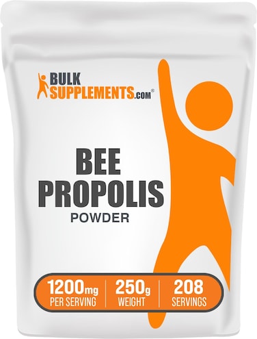 BulkSupplementscom Bee Propolis Powder  Bee Propolis Supplement Antioxidant Source  for Immune Support Natural  Gluten Free 1200mg per Serving 250g 88 oz Pack of 1