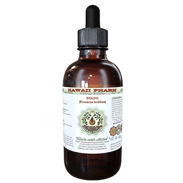 Hawaii Pharm Boldo AlcoholFree Liquid Extract Boldo Peumus boldus Dried Leaf Glycerite Natural Herbal Supplement 2 oz