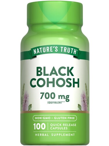 Natures Truth Black Cohosh  100 Capsules  Root Extract  NonGMO  Gluten Free Supplement