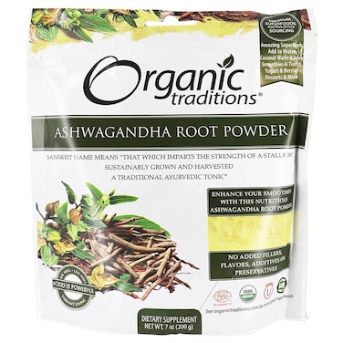 Ashwagandha Powder Organic Traditions 7 oz Bag
