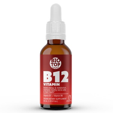 Vitamin B12 Sublingual Liquid Drops 5000 mcg Plus B1  B6 in Fastest Absorption Way Best Formula to Support Brain Cells  Nerve Tissue Enhance Red Blood Cell Function Increase Energy  Metabolism
