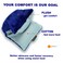 SunnyBayOdorless Small Microwave Heating Pad Microwavable Versatile ColdHeated Neck and Shoulder Wrap for Back Pain and More Moist Heat CottonFleece Pad with HydraBeads 6x11 in BlueGrey