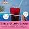 Durable Reusable 775in Clear Cocktail Straws 100pk Individually Wrapped for Germ Protection and Easy Serving BPAFree Straw Makes a Great Drink Sipper or Swizzle Stirrer for Mixed Drinks