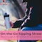 Durable Reusable 775in Clear Cocktail Straws 100pk Individually Wrapped for Germ Protection and Easy Serving BPAFree Straw Makes a Great Drink Sipper or Swizzle Stirrer for Mixed Drinks