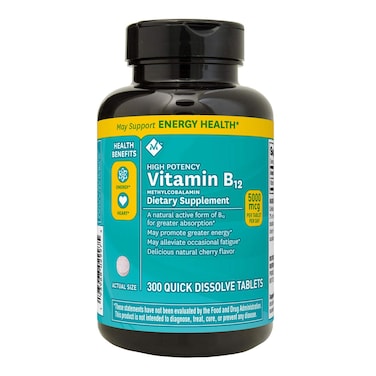 Member Mark Vitamin B12 methylcobalamin Dietary Supplement 300 ctQuick Dissolve Tablets