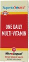 Superior SourceOne Daily MultiVitamin Quick Dissolve MicroLingual Tablets 100 Ct with Vitamins A C D3 E B12 and All B Vitamins Stress Heart  Immune Support NonGMO