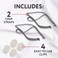 Impresa Replacement Headgear for CPAP Mask  Includes 2 Elastic Mask Straps and 4 Adjustable Clips  Compatible with ResMed Airfit P10 Nasal Pillow 6 Pieces Total
