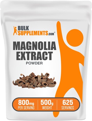 BulkSupplementscom Magnolia Bark Extract Powder  Magnolia Officinalis Magnolia Bark Supplement Magnolia Extract  Gluten Free 800mg per Serving 500g 11 lbs Pack of 1