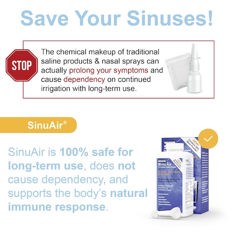SinuPulse Elite SinuAir Sinus Rinse Salt Solution  Saline Powder for SinuPulse System Neti Pot Flush Nasal Wash Squeeze Bottle  Nose Irrigation for Sinuses 300g