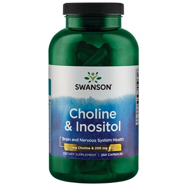 Swanson Choline  Inositol Nerve Support Mental Function 250250 Milligrams 250 Capsules