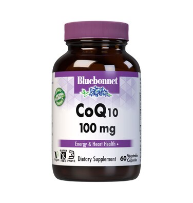 BlueBonnet CoQ10 Vegetarian Capsules 100 mg 60 Count