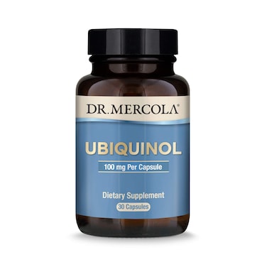 Dr Mercola Ubiquinol 100 mg Per Serving 30 Servings 30 Capsules Dietary Supplement Supports Overall Health and Wellness Non GMO