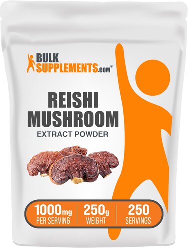 BulkSupplementscom Reishi Mushroom Extract Powder  Ganoderma Lucidum Reishi Mushroom Supplement  Reishi Mushroom Powder Gluten Free 1000mg per Serving 250g 88 oz Pack of 1