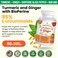Extra Strength Turmeric Curcumin and Ginger  BioPerine  1965mg Joint Support Supplement for Aches with Black Pepper Powder Extract  Premium Made in USA  Vegan Natural Non GMO Pills  90 Capsules